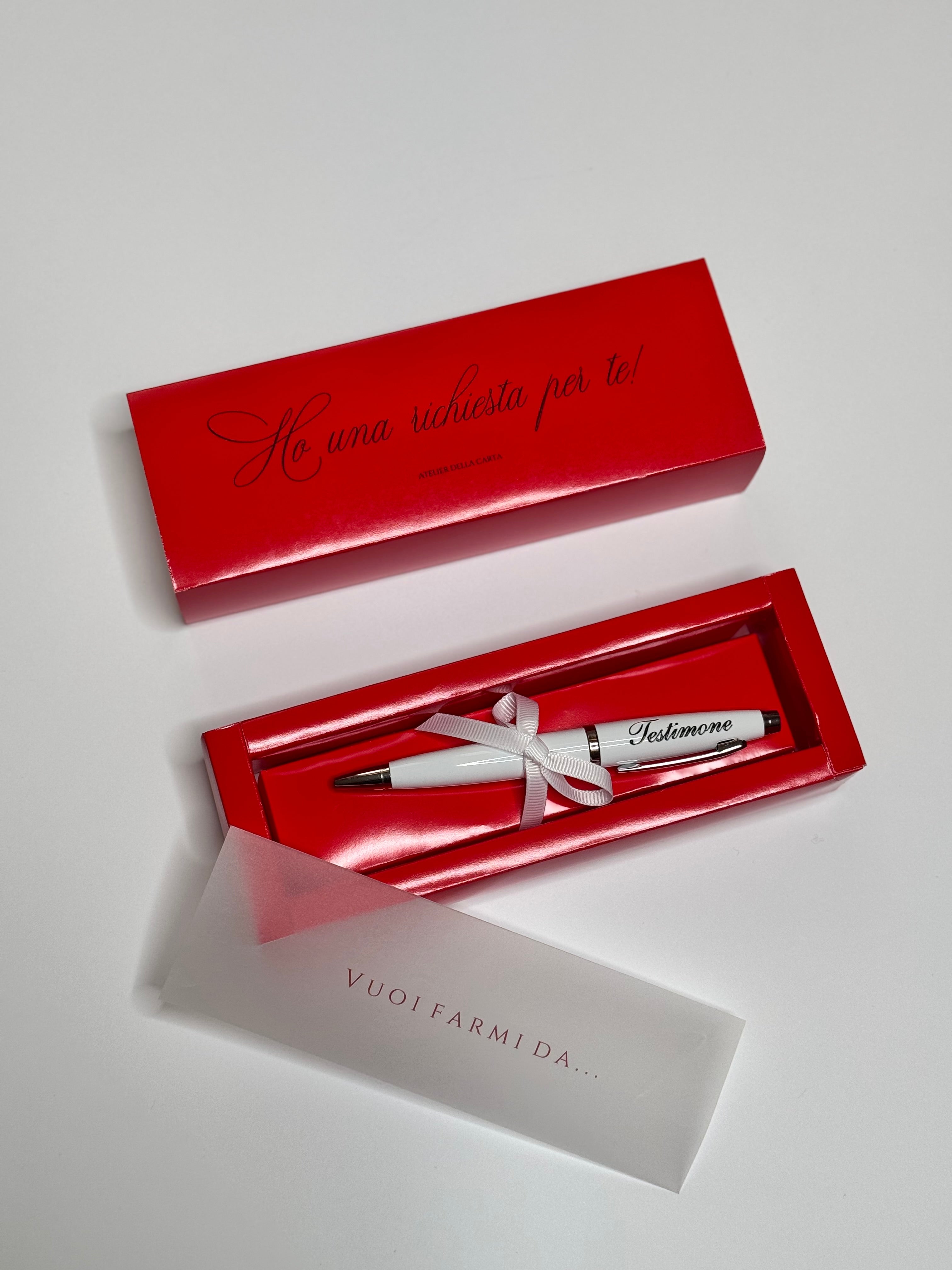 Penna per richiesta al testimone