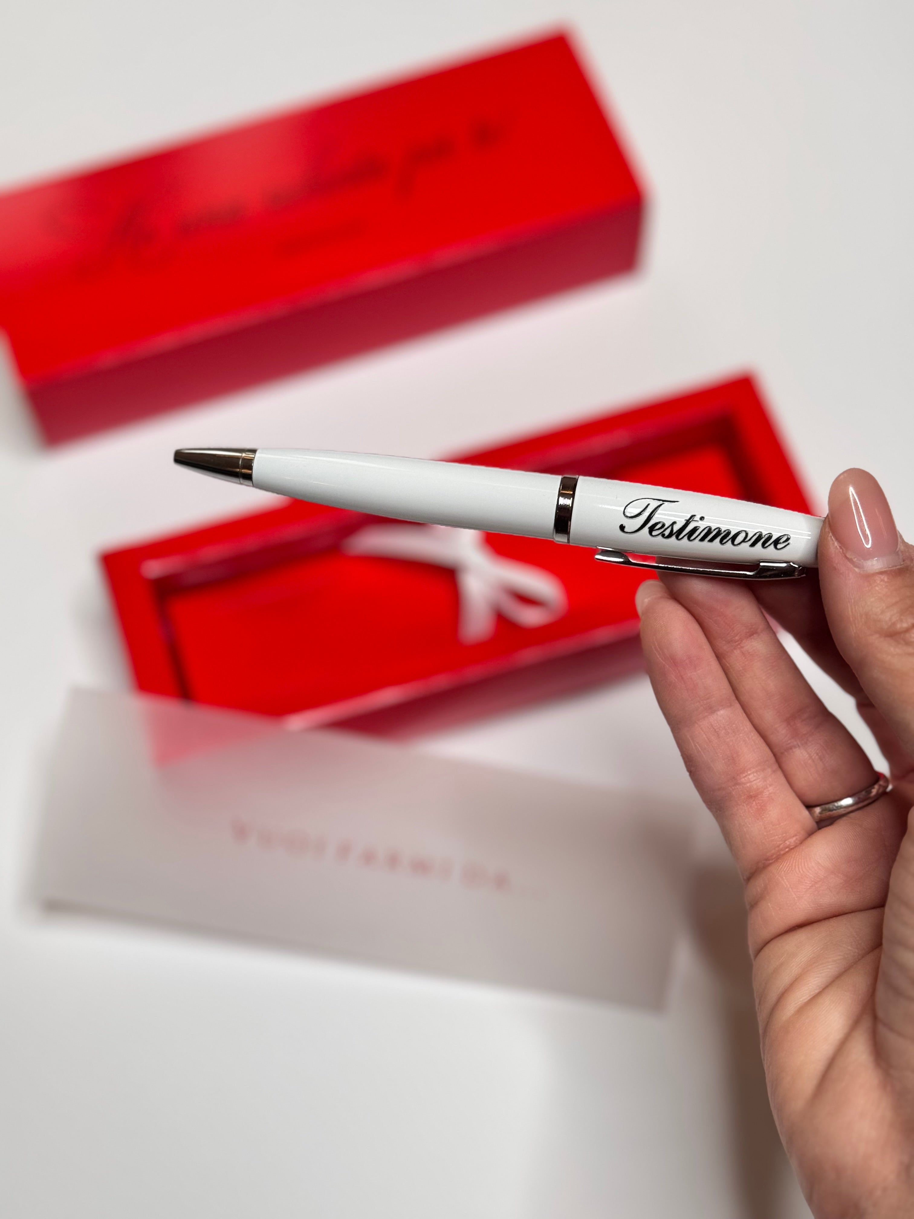 Penna per richiesta al testimone