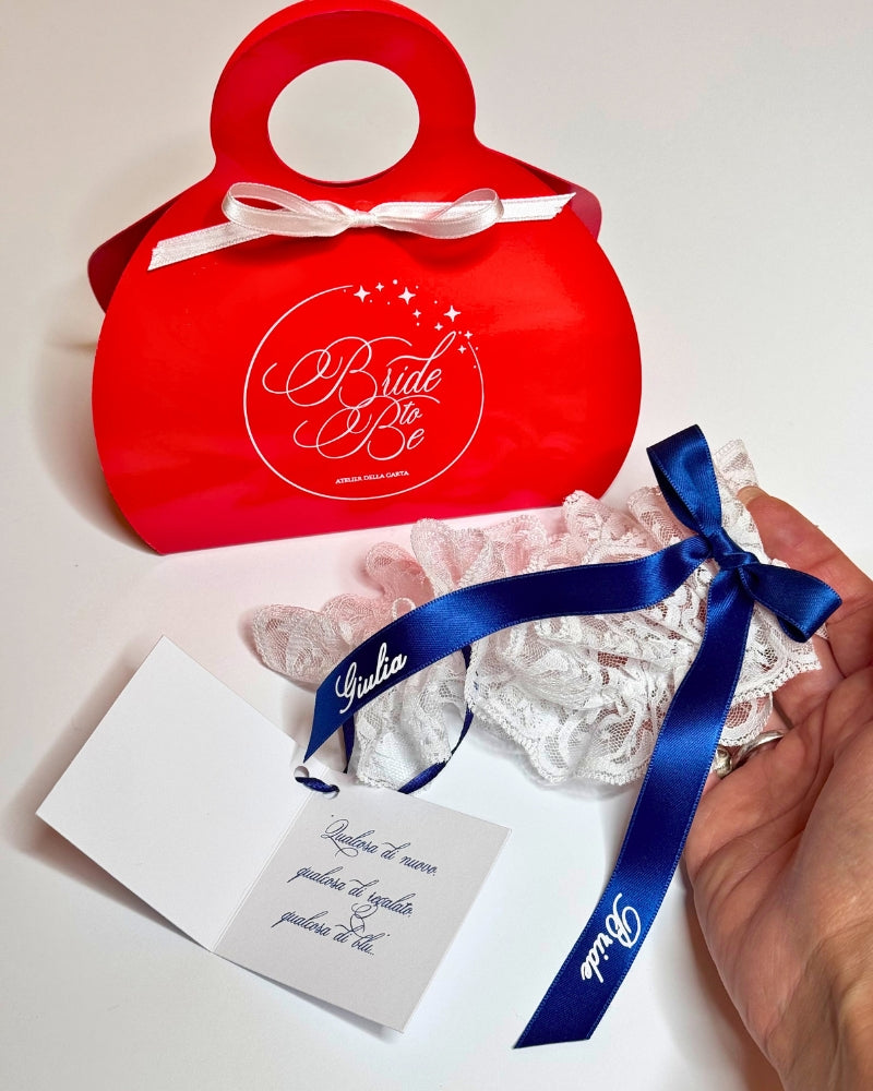 Giarrettiera personalizzata in Lilly Bag