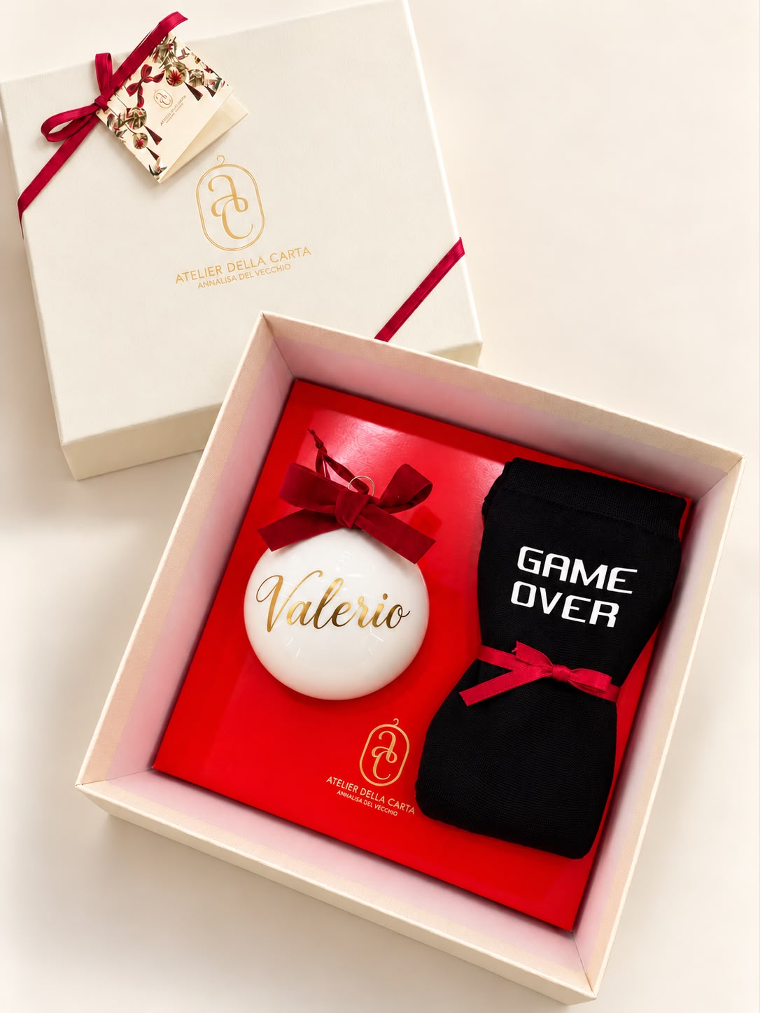 Calzini GAME OVER e pallina personalizzata